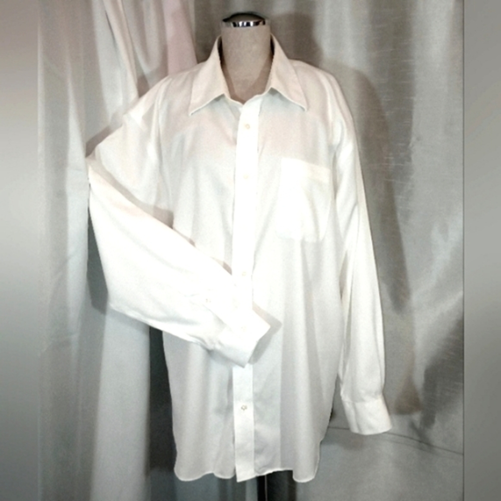 Nordstrom Oxford Dress Shirt,Traditionl  Men White/Collar/Pockts (16-1/2  32-33)